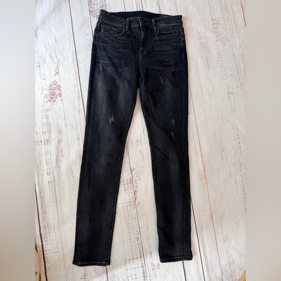 Vince Denim - Vince Women's Mid-rise Skinny Jeans Size 26 Vintage Black Denim